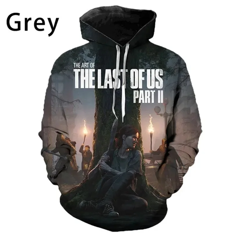thumbnail image 1 of Sudadera con capucha con estampado 3D de The Last Of Us Part II para hombre y mujer, estilo hip hop, informal, de gran tamaño, 1 of 4