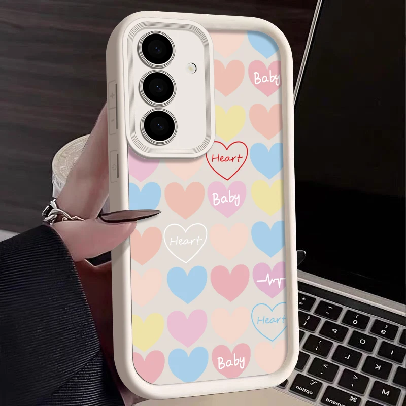 Cartoon Love Pattern Soft Phone Case Cover