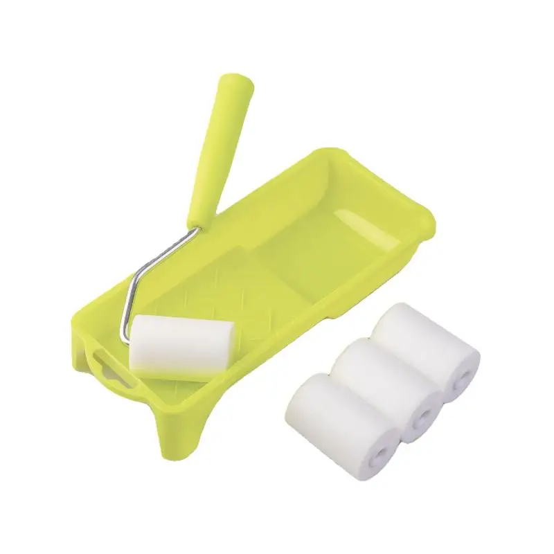 6Pcs 고밀도 폼 페인트 롤러 페인트 트레이 라이너 2 인치 소형 페인트 롤러 ..