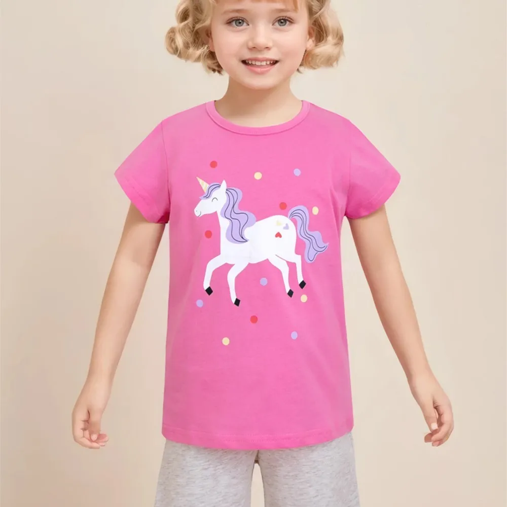 Animal Kids Clothes 2025 New Summer Baby Boys Children's Clothes Children's Clothing Cartoon Tiger T-shirts