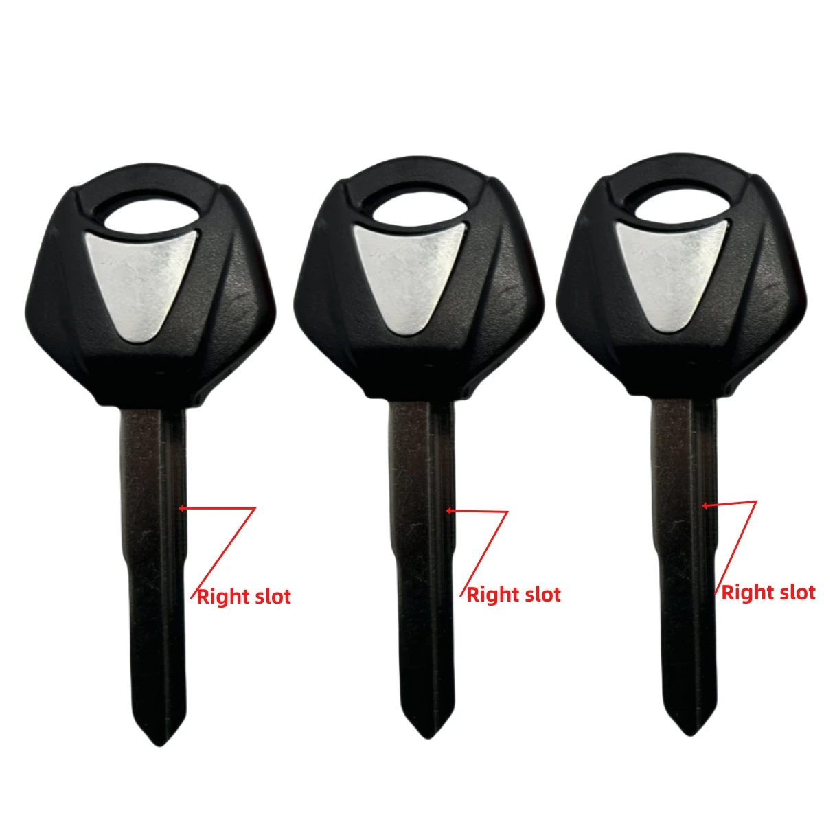 야마하 YZF XJR1300 FJR1300 MT09 MT07 XJ6 TMax FZ6 FZ8 R3 R1 R6 오토바이 키, 칩을 삽입할 수 있는 비상키