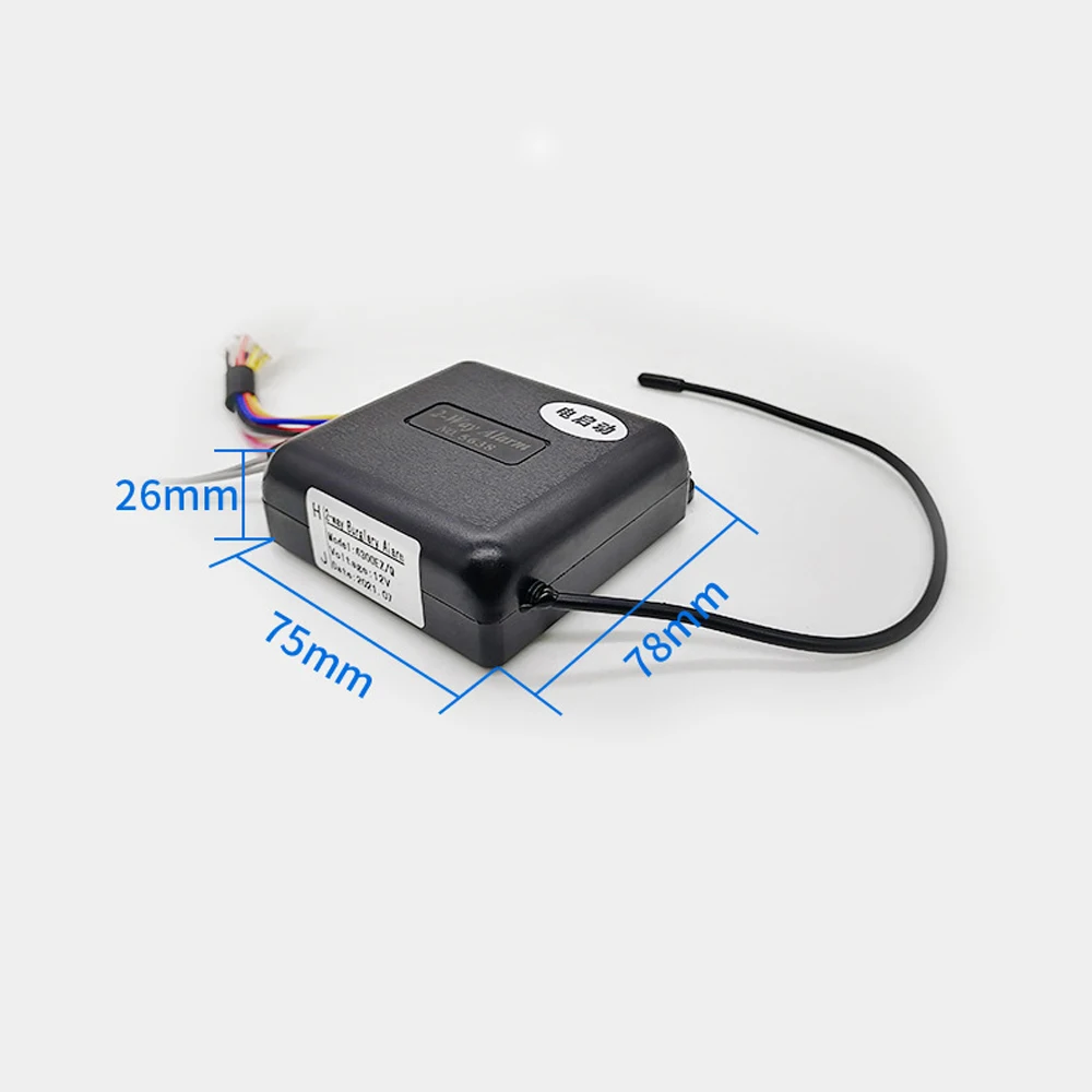 Motorcycle Anti-Theft Alarm System 2-Way Wireless Remote Engine Starter Stop Lock/Unlock Controller 12V Adjustable Sensitivity