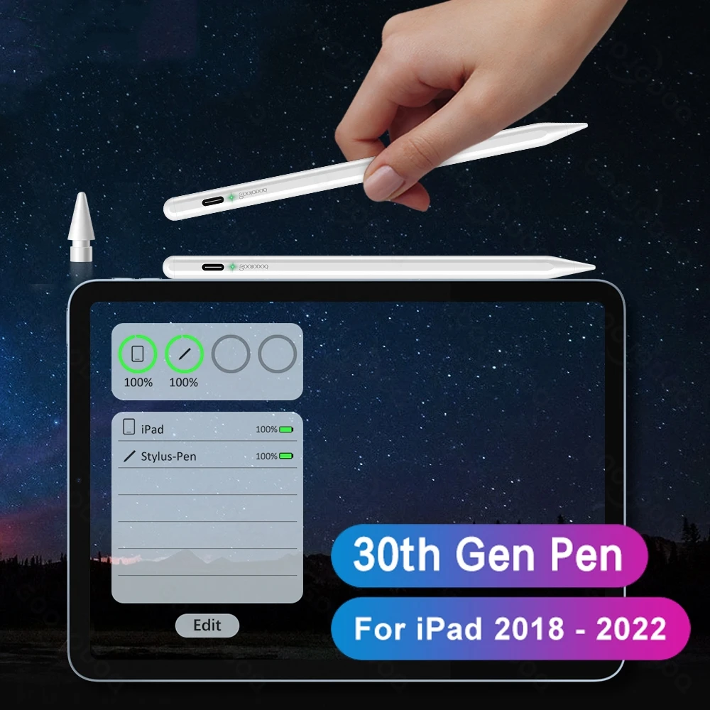 Dla Apple Pencil 2 1 dla iPad Pencil Bluetooth rysik dla iPad Pen 2022 2021 2020 2019 2018 Air 5