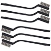 6pc set Small Wire Brushes Cleaning Brushes For Mechanical Part Derusting Remove Paint Accessories 17cmx1cm Stainless Steel Wire 4