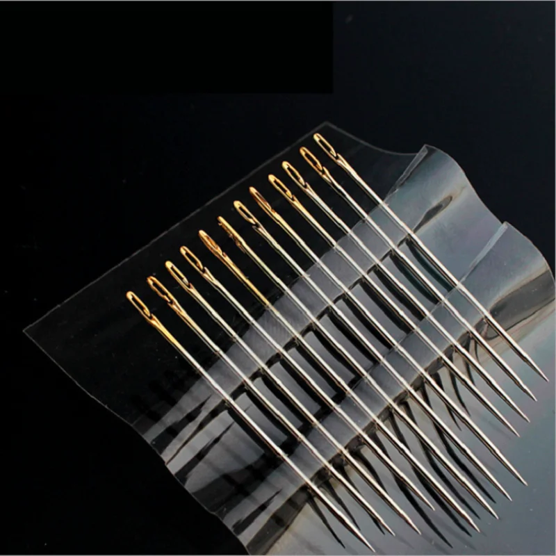 Description Picture 4 of item12Pcs/lot Sewing Needles Multi-size Side Opening Stainless Steel Darning Sewing Household Hand Tools Sewing Accessories