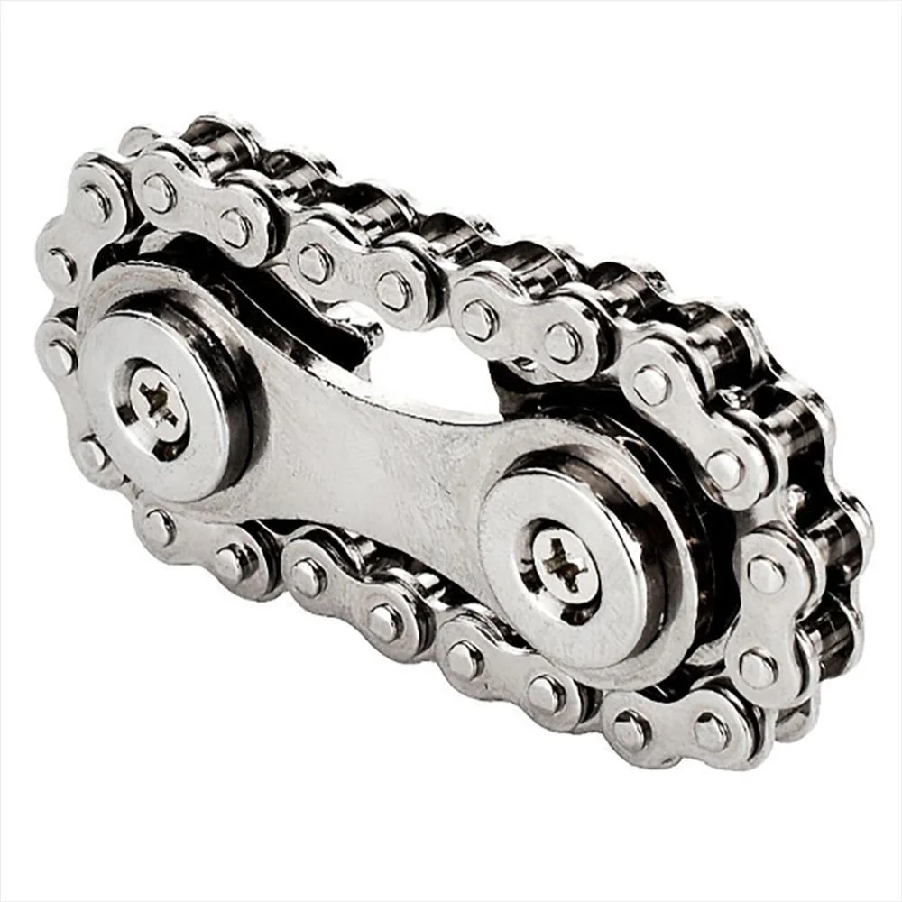 

Metal EDC Tool Brand New Decompression Toys Industrial Wind Chain for Gyroscope Mechanical Feeling Sprocket Men
