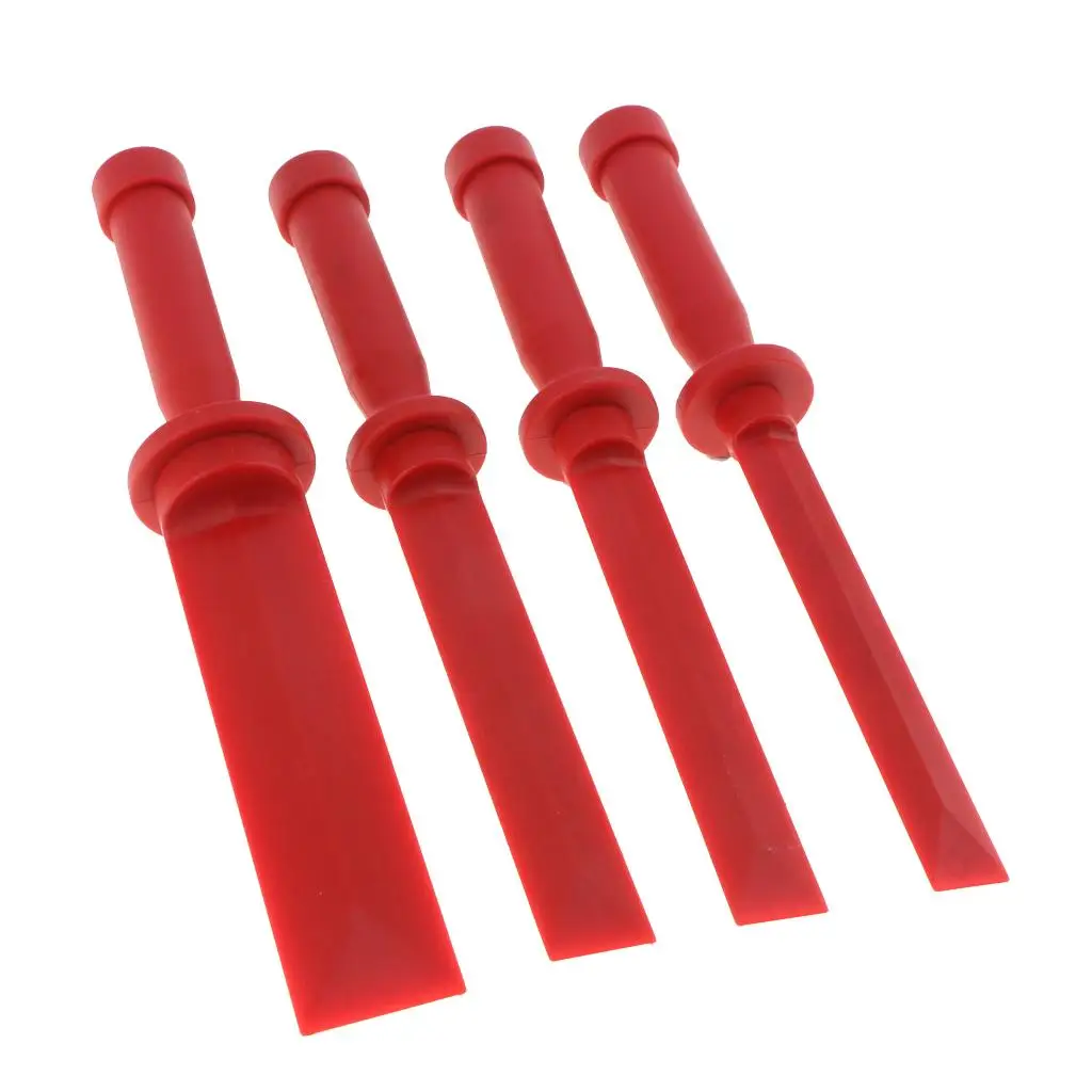 

Car Dashboard Door Clip Panel Removal Install Repair Open Tools Red 4pcs