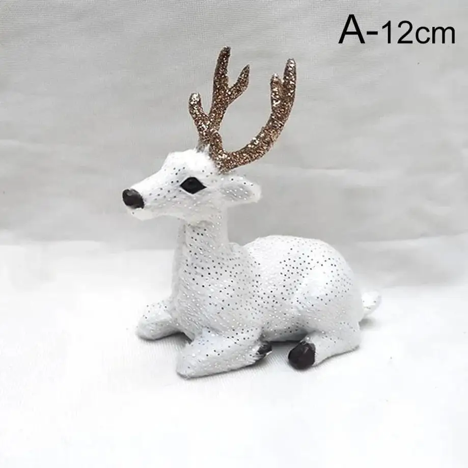 1 Pcs Simulated Animal Spotted Deer Christmas Reindeer Gift Decorations Plush Toys Ornaments