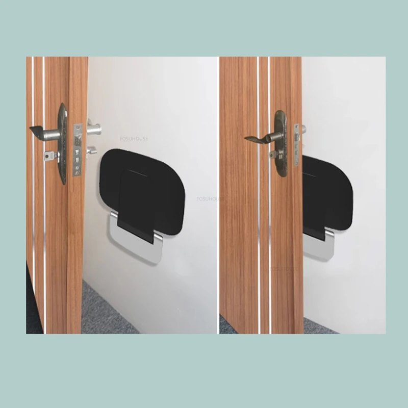 Plastic Wall-mounted Shower Seats Folding Bath Chair Home Barrier-free Toilet Bathroom Chair Nordic Porch Shoe Changing Stool L 4
