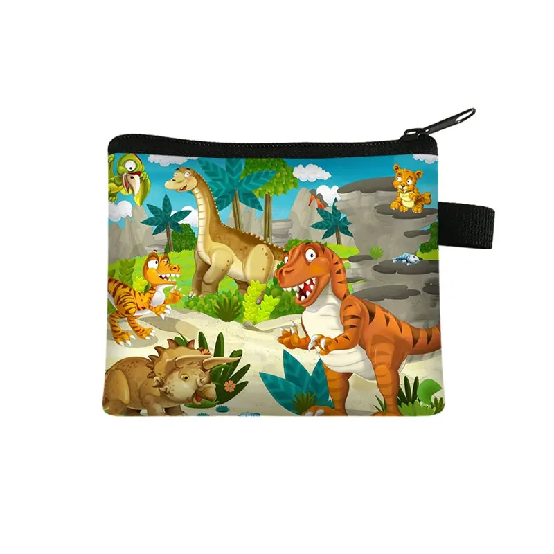 Dinosaur Coin Purse Teenager Wallet Key Credit Card Holder Bag