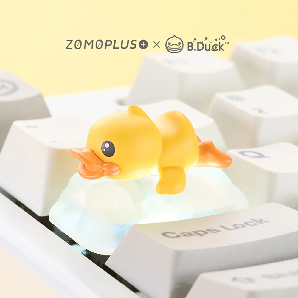 Keycap Random Style Cute Stereo Little Yellow Duck keycaps Personality