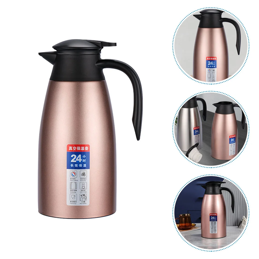 

Coffee Pot Handle Water Bottle Camping Jug Mini Insulated Kettle Thermal Carafe Office with Handheld Bottles Maker