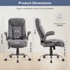 Big and Tall Office Chair 400lbs High Back Executive Computer Desk Chair with Flip Up Armrest, Breathable Fabric Adjustable Heig 2