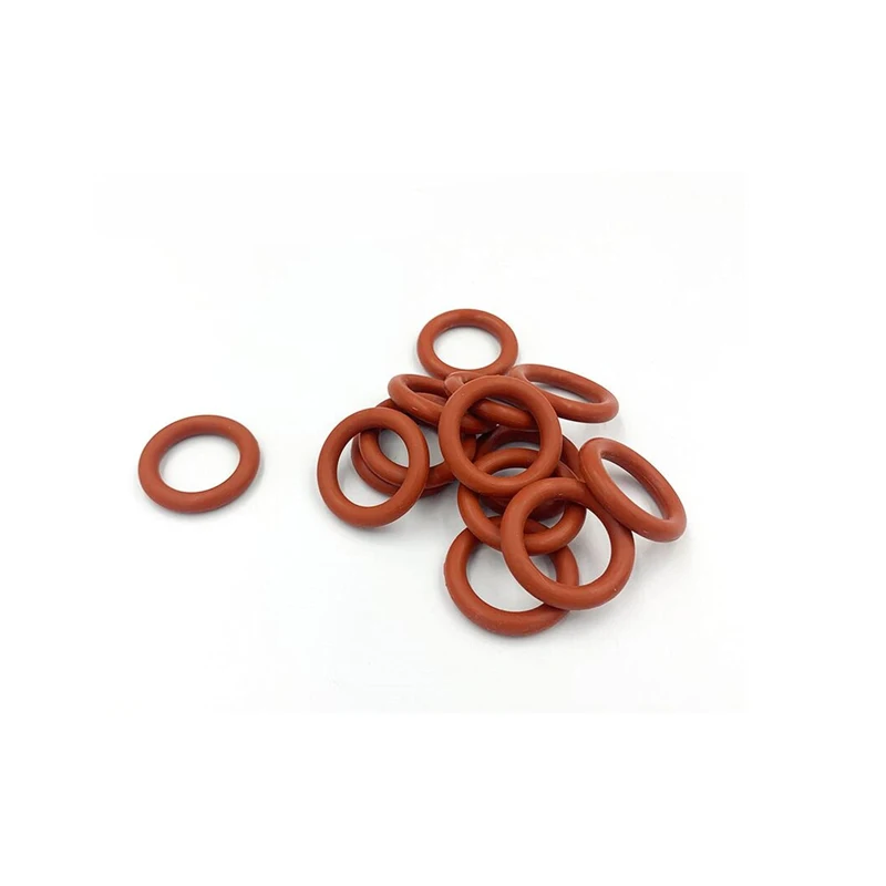 CS 1.78mm, 내열성 식품 등급 실리콘 O-링, VMQ 흰색/빨간색 고무 씰 O 링, 두께 1.78 ID 1.78-133.07mm
