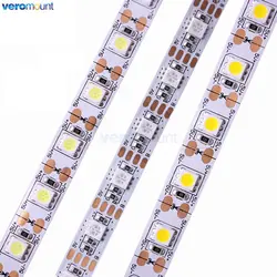 5V 12V 24V LED Light Strip TV Backlight Waterproof SMD 5050 5M Warm White 5 12 24 V Volt RGB LED Strip Light For Room Bedroom