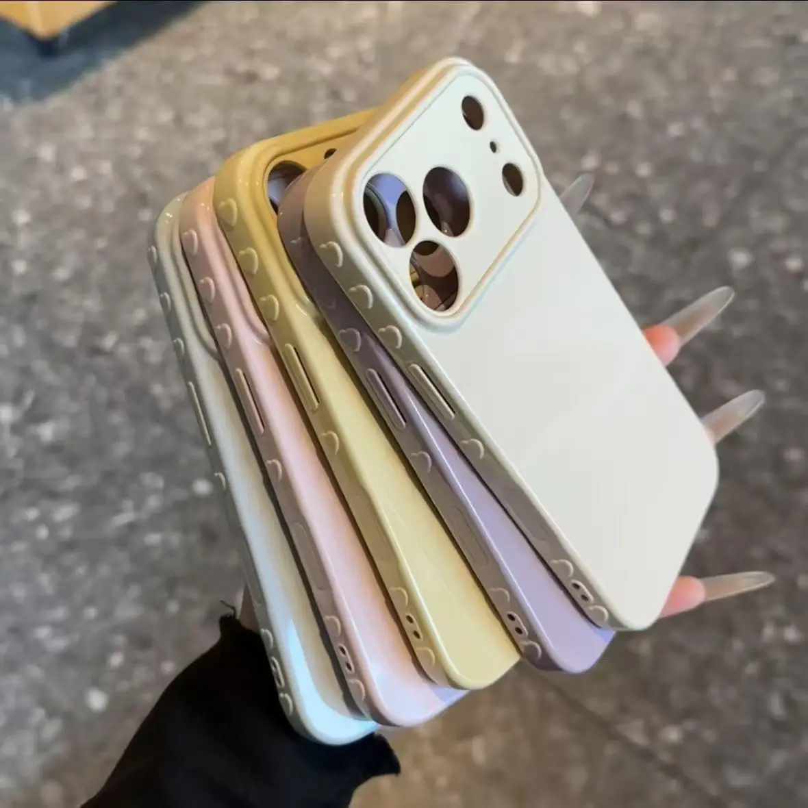 Minimalist Solid Candy Color Soft Silicone Shockproof Phone Case