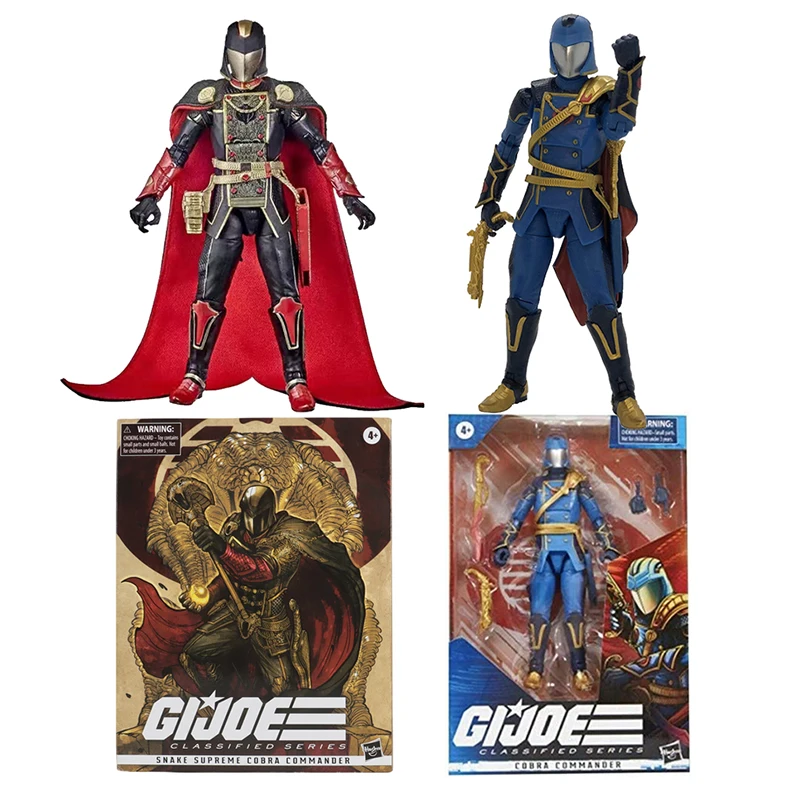 

Ko G.I.Joe Classified Series Figure Snake Suprem Cobra Commander Action Figures PVC Movable Collection 6 inches Model Toys Gifts