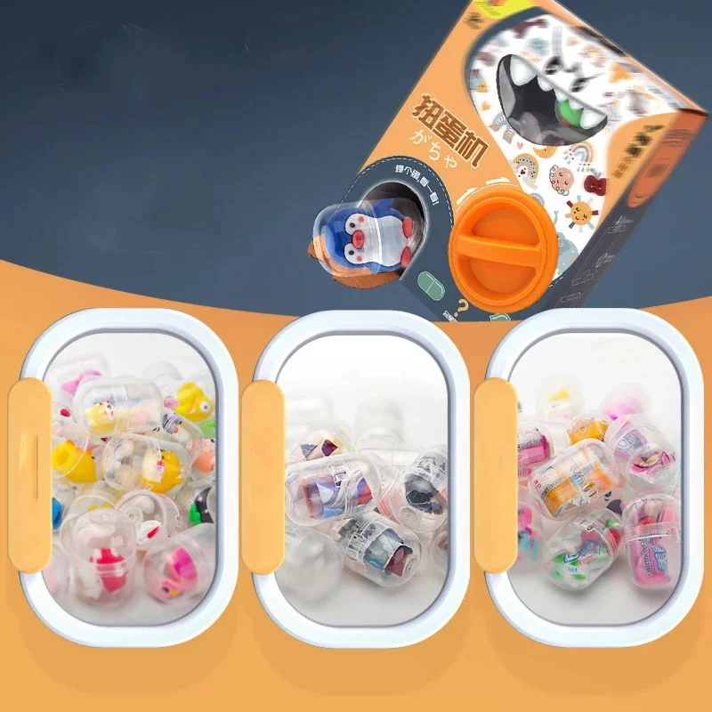 Children Mini Claw Machine Toys Cartoon Animals Doll Twister Party Interactive Table Games Toys Random Doll Claw Machine Set 3