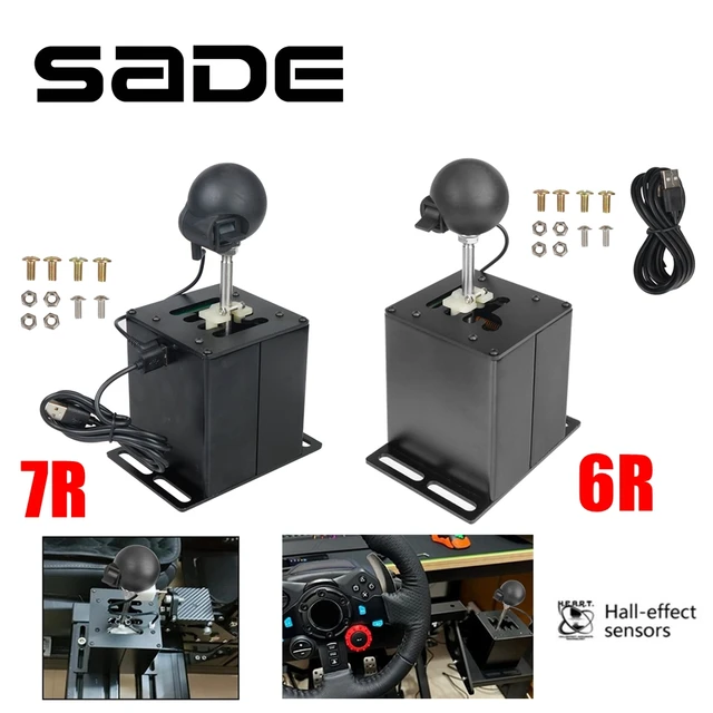 7+r Game Pc Usb H Ar Shifter Sequential Shifter For For T300rs/gt For Ets2  Simracing