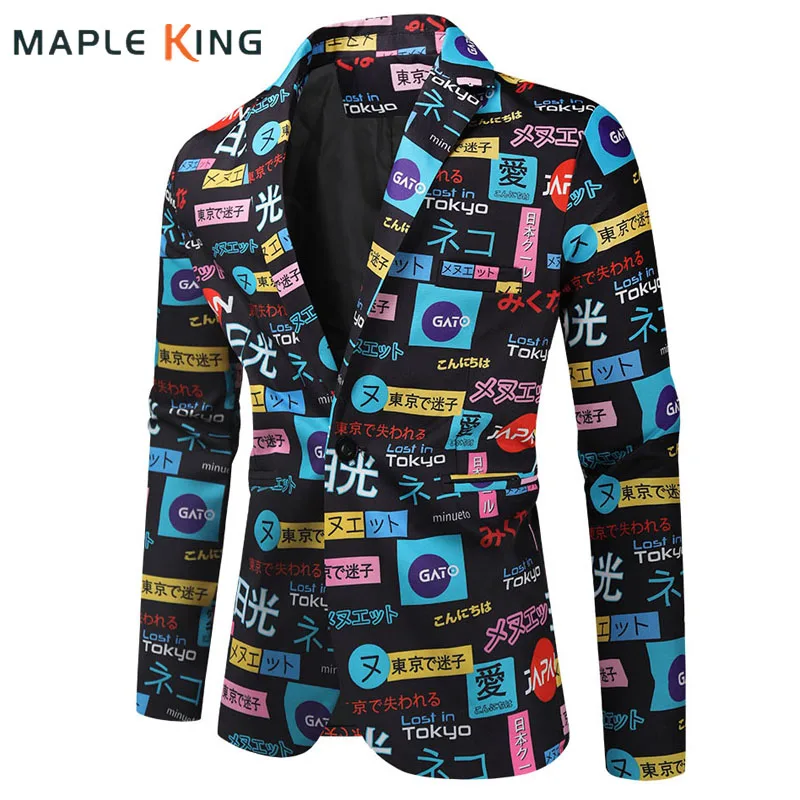 

Japanese Style Mens Blazers Jackets Giacca Elegante Uomo 2023 Vinatge Printed Blaze Masculino Party Dress Suits Mens Coats M-4XL