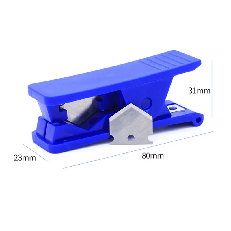 1PC 블루 80mm 브레이크 호스 커터 나일론 PE 플라스틱 파이프 튜브 튜빙 호스 필터 커터 가위 PVC PU 고무 실리콘 커터 Tlool