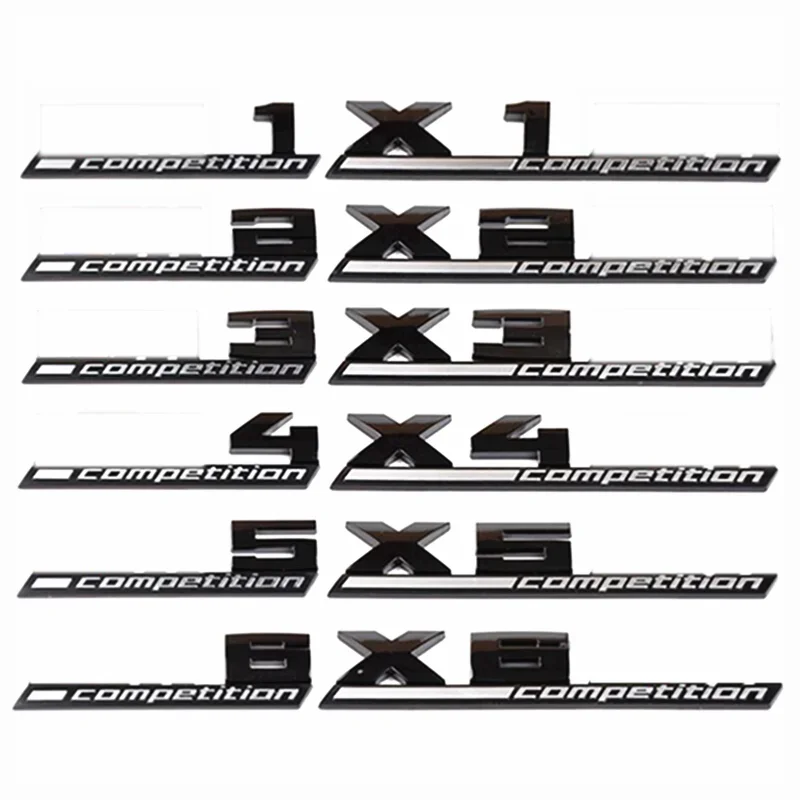 

3D ABS COMPETITION ABS Emblem Thunder Edition For M1 M2 M3 M4 M5 M6 M7 M8 X1M X2M X3M X4M X5M X6M X7M Car Trunk Badge Sticker