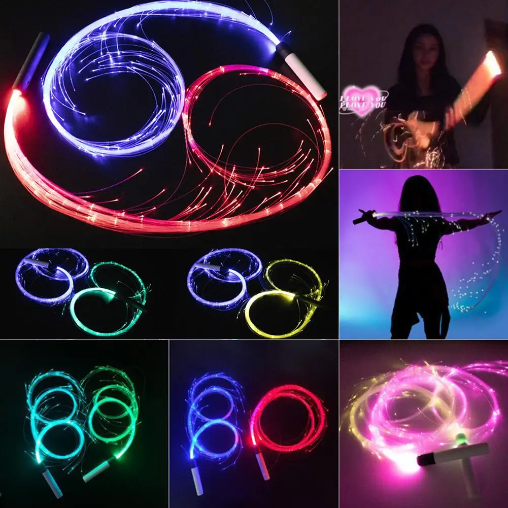 Flash Peitsche Faser Peitsche Partei Requisiten 4 Modi Multi Farbe LED  Fiber Optic Peitsche Party Dance Led Licht Peitsche Glowing winken-Peitsche  - AliExpress