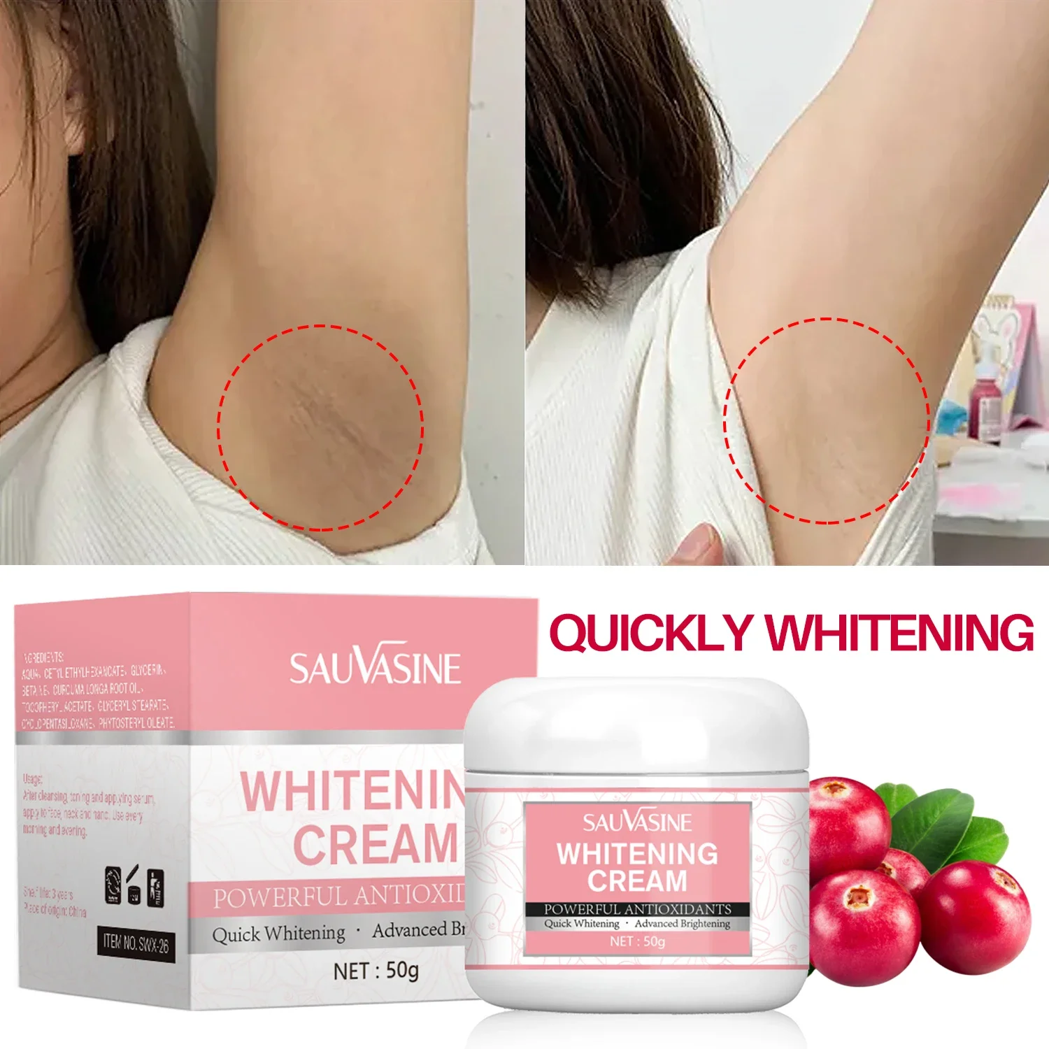 

Skin Whitening Cream Dark Spot Corrector Underarm Knee Buttocks Remove Melanin Pigmentation Improve Dull Nourish Skin Care
