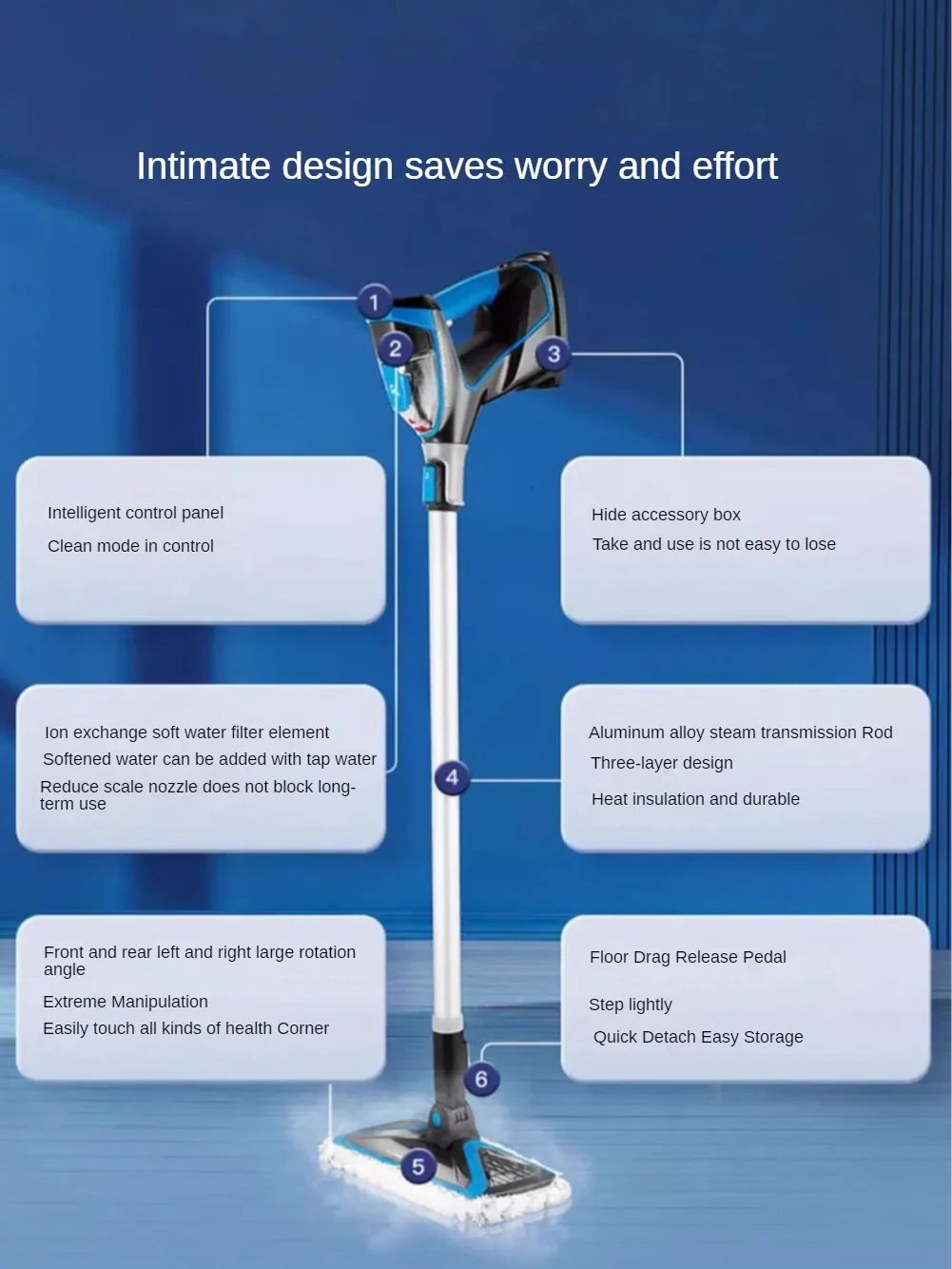 BISSELL Steam Mop Household Mopping Machine High Temperature Sterilizing Cleaning Machine Three-dimensional Cleaning 2781 5