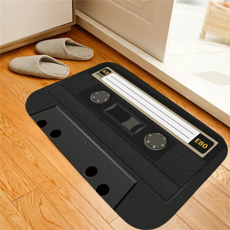 

Винтажная музыкальная лента домашний коврик для входа, противоскользящий ковер для гостиной, мягкий ковер для спальни, прихожей, кухни, зоны, Римский Декор