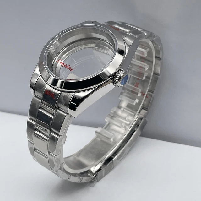 男性のサファイアガラス腕時計、ステンレス鋼ケースとストラップ、カレンダーウィンドウ、NH35とNH36運動、36ミリメートル 小さな店] 時計 PVDケース39mm日本 NH35 ⁄ NH36自動運動ステンレス鋼