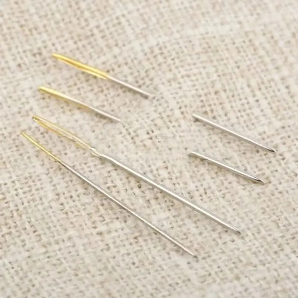 100개 새로운 멀티 사이즈 재봉 바늘 22/24/26 스테인레스 스틸 십자수 바늘 꼬리 자수 원단 DIY 공예 도구