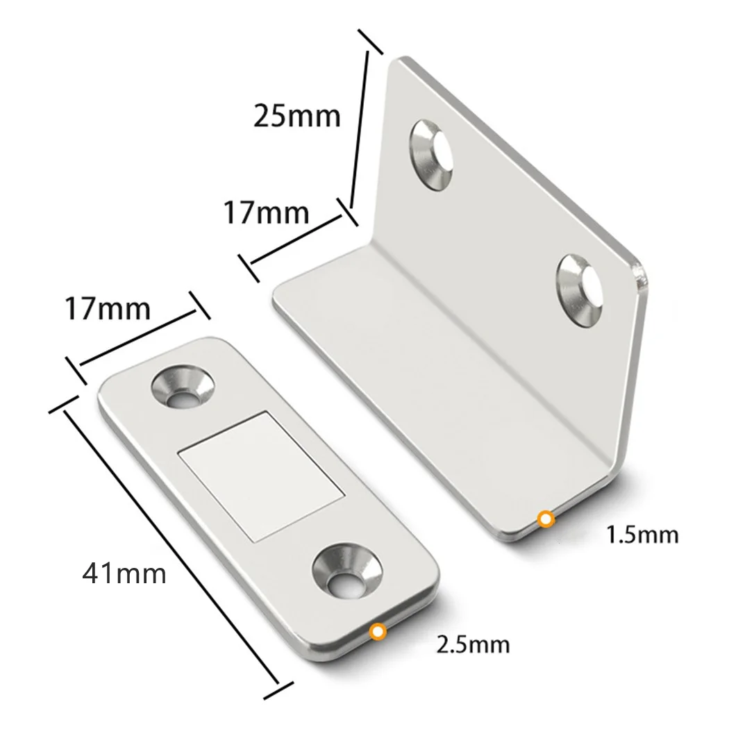 Magnetic Cabinet Catches Magnet Door Stops Ultra-Thin Invisible Anti-Rust Door Magnet Kit With Screw For Closet Cupboard 10-1PC magnetic cabinet catches door catches door stops cabinet door stop