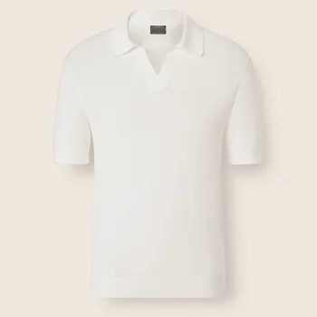 Polo a Maniche Corte Casual da Uomo, Stile Business, T-Shirt in Misto Cotone e Poliestere, Moda Estiva Urbana