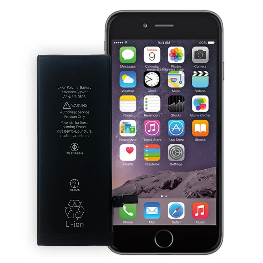 Apple iPhone 6 シルバー バッテリー新品 Sae99cb929c0e4ea19d80789fc0bbe