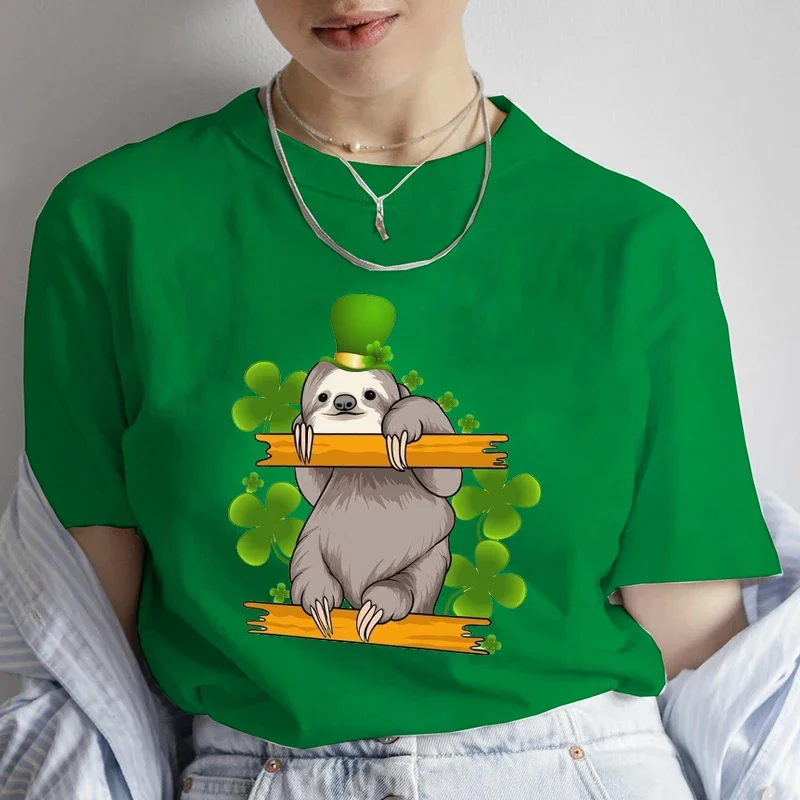 

Sloth Print Tee T-shirts Femme Summer Tshirt 2024 Casual Tee Clothes Fashion Streetwear Tee Shirts Tops graphic t shirts