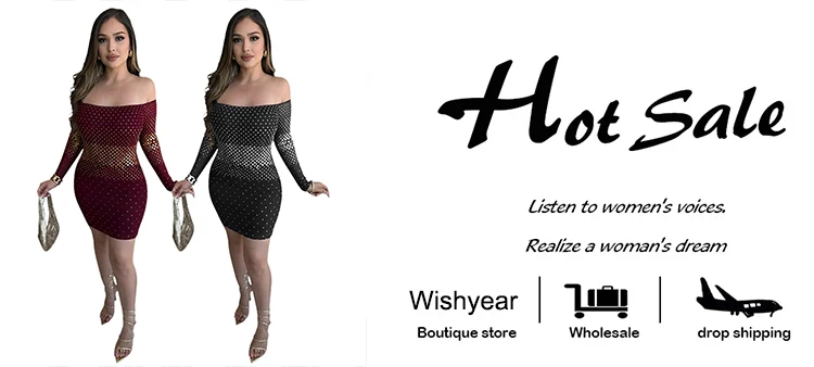 Neue Sexy Hot Strass Slash Neck Langarm Schwarz Mini Kleid Frauen Luxus Abend Party Nachtclub Geburtstag Prom Vestidos – Detail 1