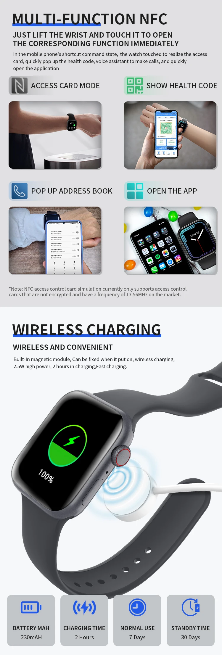 2022 HW37 Plus Smart Watch NFC Men Women IWO 44mm Smartwatch Series 7 Bluetooth Call DIY Face Fitness Tracker Clock PK X8 Max