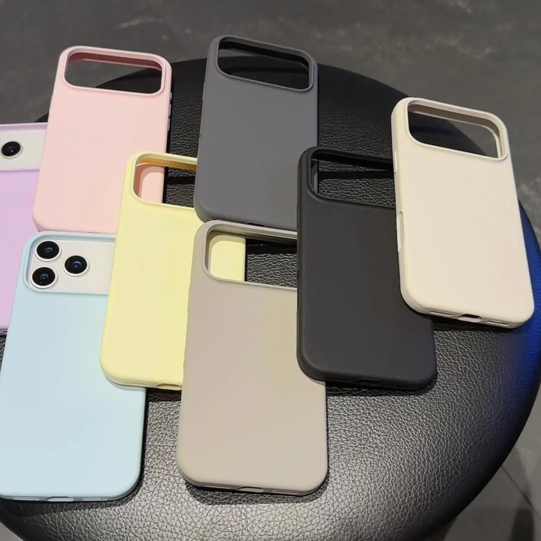 Premium Shockproof Liquid Silicone Phone Case with Protective Box Cover