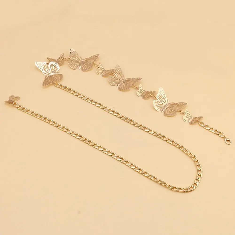 

Hip Hop For Women Belly Chain Sweater Accessories Punk Belly Belt Fashion Jewelry Butterfly Waist Chain Body Necklace