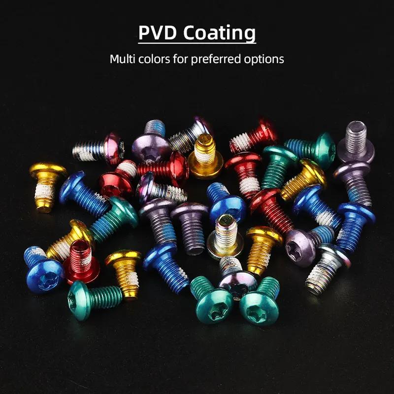 12PCS Bicycle Disc Brake Rotor Bolts M5x9mm Steel Screws T25 Torx MTB Road Disk Braking Plate Fastening Parts bike brake rotor,mountain bicycle disc brake,bicycle disc brake,mountain bike disc brake