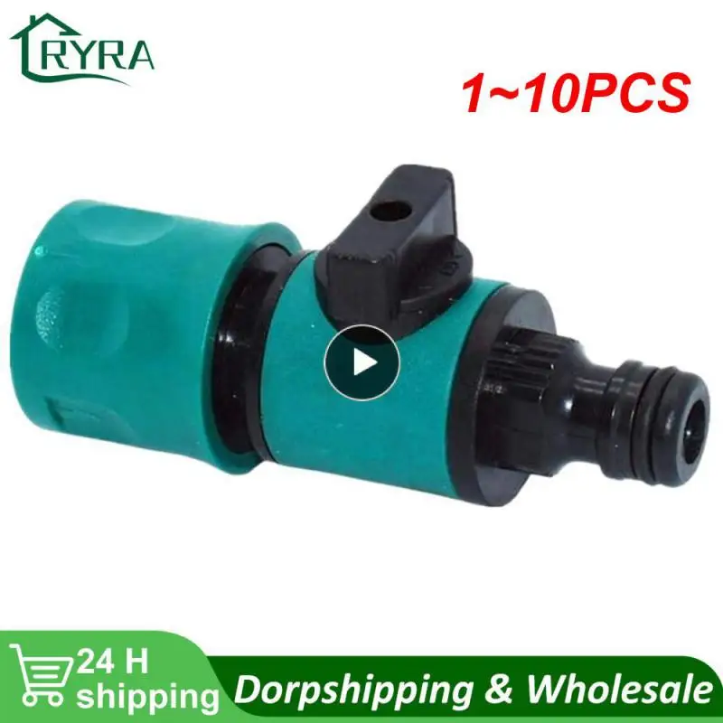 

1~10PCS Plastic Garden Hose Quick Connect with Shutoff Valve Quick Connectors with Valve for Water Hose Coupling Quick Release