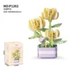 Compatible with LEGO Realistic Succulent Small Potted Plant Bouquet Ornaments for Birthday Gifts for Tall Building Block Toys 18