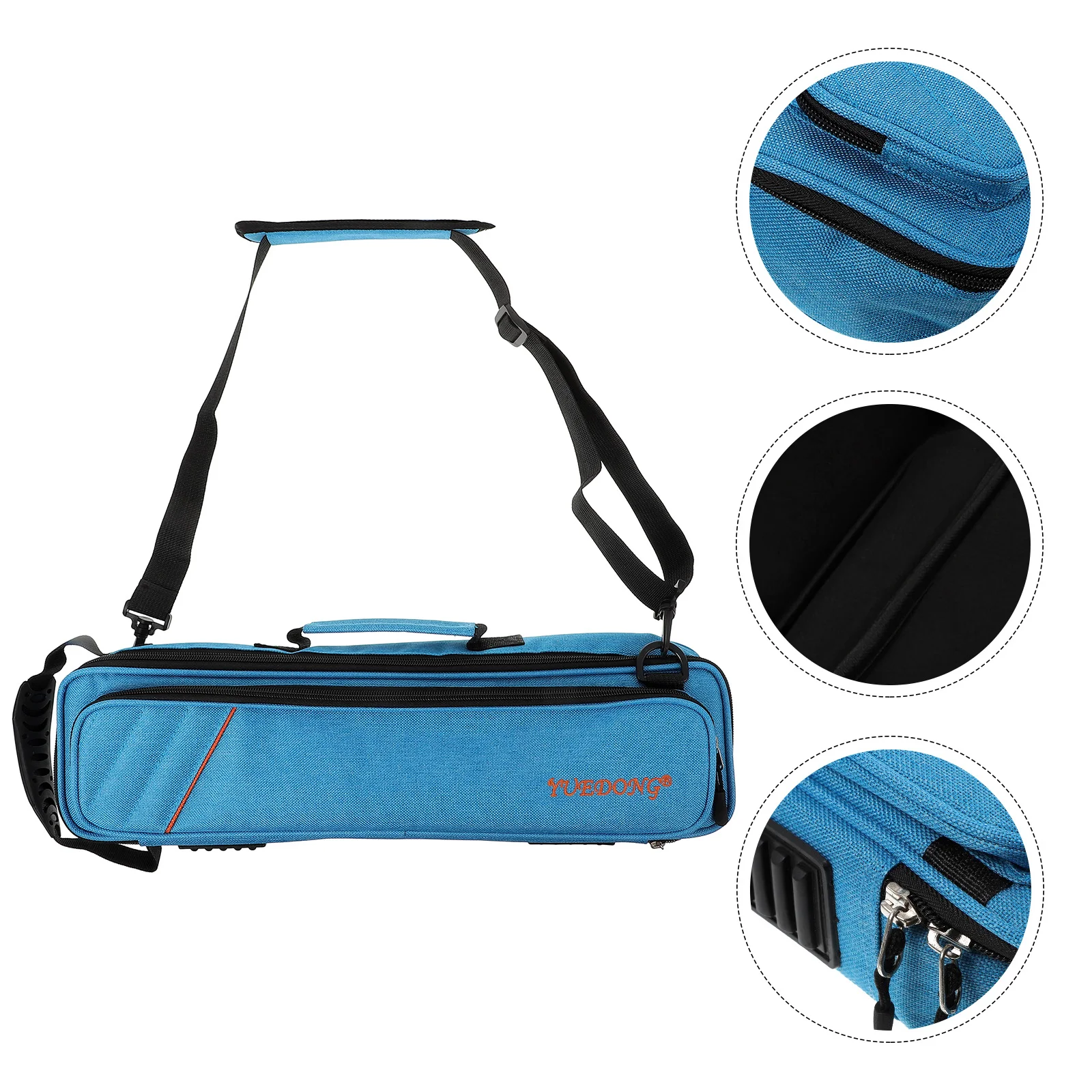 

1Pc Flute Oxford Cloth Case Wind Instrument Oxford Cloth Storage Box (Sky-blue)
