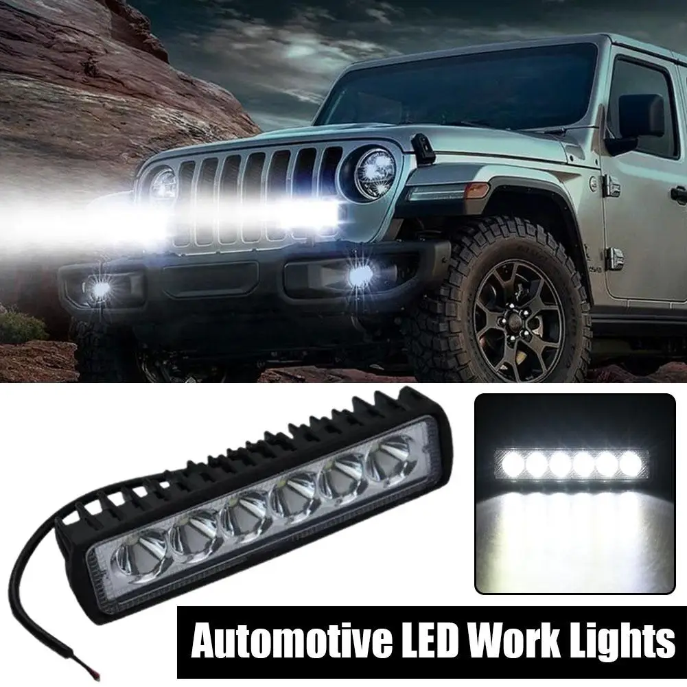 6 Led Offroad Car Work Light Spotlight Daytime Running Light 12V Flood Beam Per 4X4 Atv 4Wd Suv Driving Led Work Light R8H6