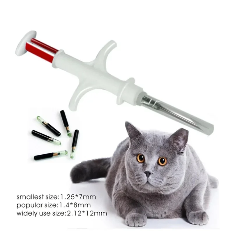 Pet Microchip 134.2KHz Animal Syringe EM4305 ID Chip ISO11784/11785 FDX-B Animal Injection Microchip 20pcs For Dog Cat pet microchip syringe