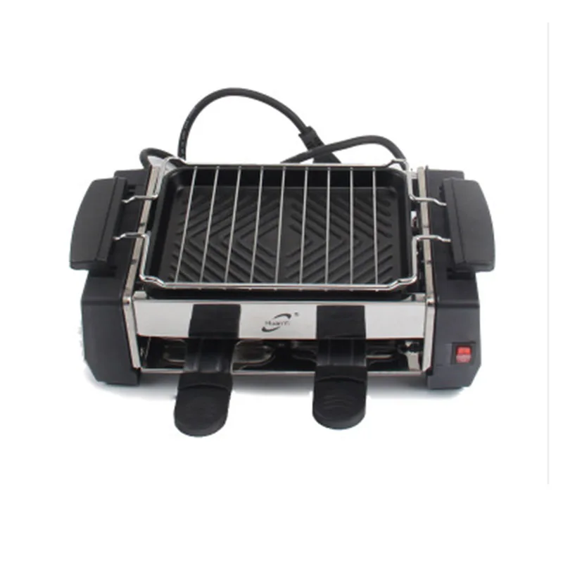 Kbxstart 220V Home Smoke-free Couple Electric Barbecue Student Mini Teppanyaki Small Barbecue Machine 4