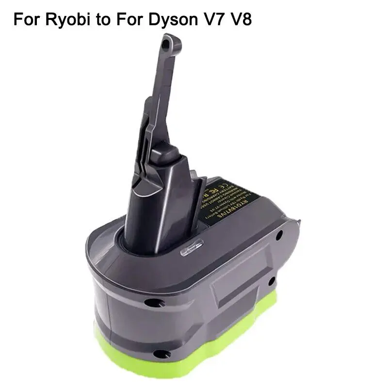 

1Pc For Ryobi 18V Li-ion Battery Adapter Converter Replacement For Dyson V7 V8 Series Handheld Vacuum Cleaners Accessories Black