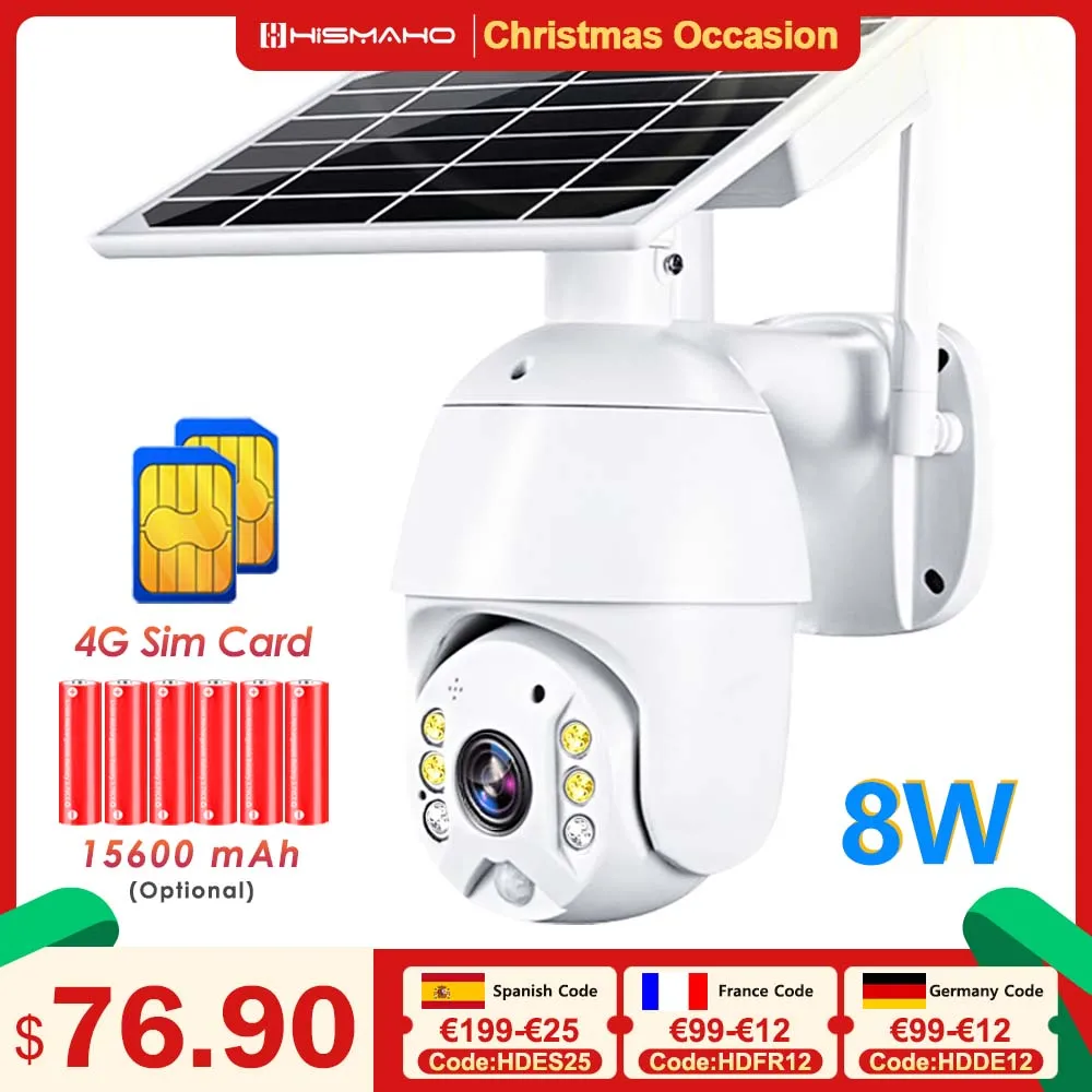 Wireless Surveillance Camera Solar Cctv Security Camera Outdoor Wifi