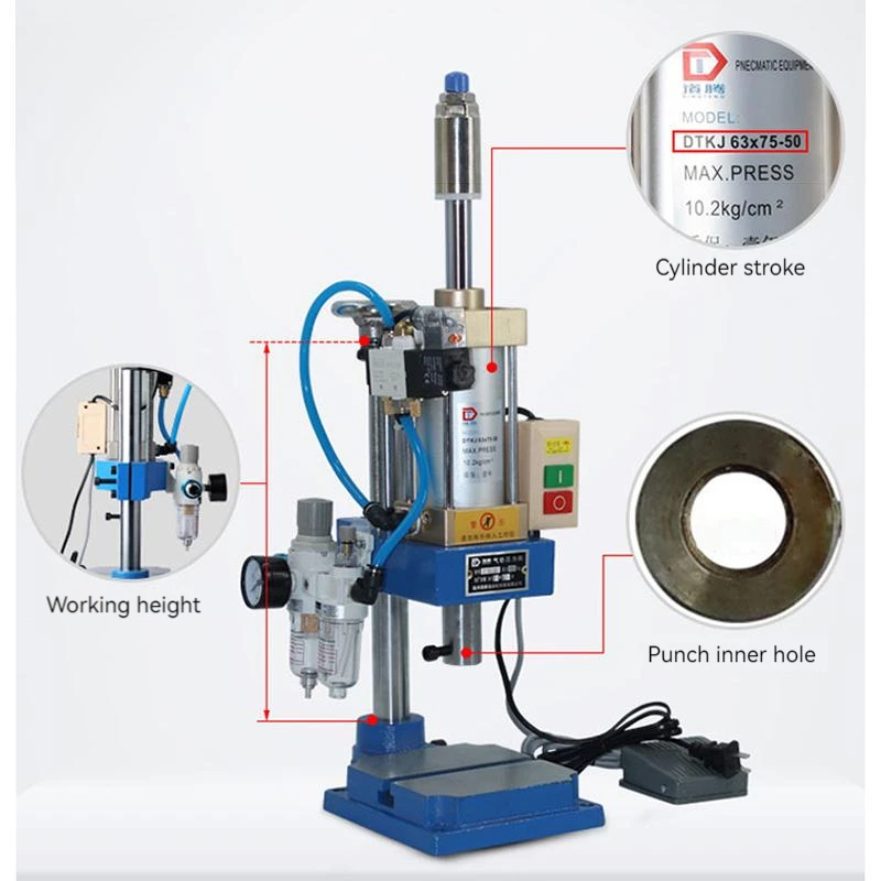 

Small Pneumatic Punch Bench Type Pneumatic Press Machine Riveting Punching Fully Automatic Supercharger